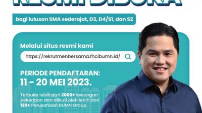 PLN Buka 32 Lowongan Pekerjaan di Rekrutmen Bersama BUMN 2023