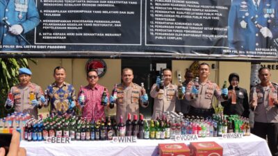 Akar Kriminalitas, Ribuan Miras Berhasil Disita Polretsa Mataram