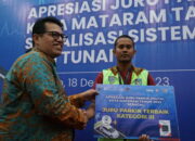 BI Bresama Dishub Mataram Berikan Apresiasi Kepada Juru Parkir Digital