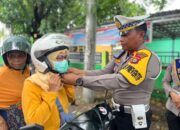 Satlantas Polres Lombok Utara Gelar Operasi Keselamatan Rinjani 2024, Bagikan Helm dan Jaket Gratis