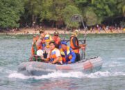 Kapolres Lombok Utara Pimpin Patroli Air, Pastikan Keamanan Liburan Lebaran Ketupat
