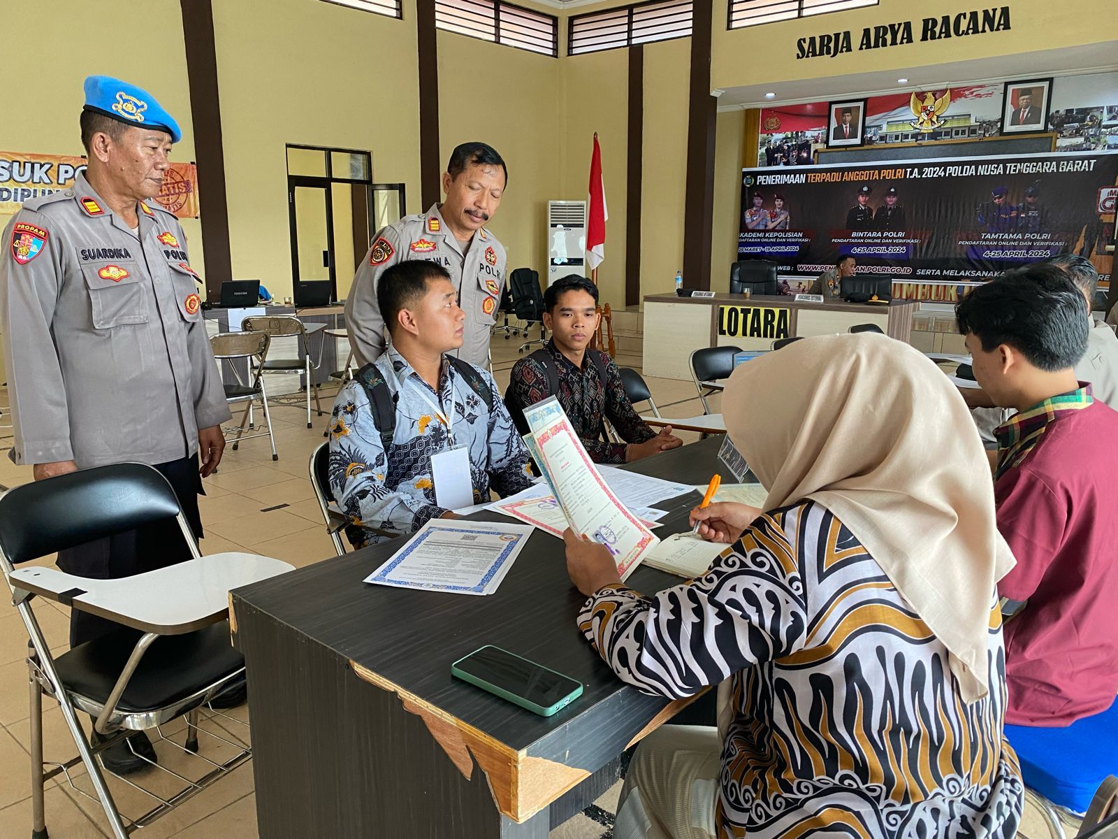 Antusiasme Masyarakat Lombok Utara Mendaftar Polri Meningkat Signifikan