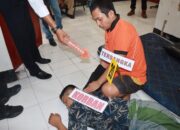 Polisi Gelar Rekontruksi Pembunuhan Waria