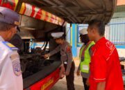 Satlantas Polres Bima Kota Gelar Sosialisasi dan Pemeriksaan Kendaraan Bus di Terminal Dara Bima
