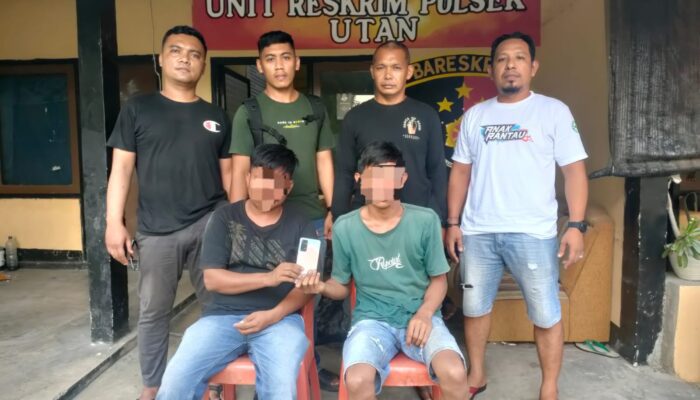 Polsek Utan Ringkus Dua Pelaku Curas, Berhasil Kembalikan Barang Bukti!