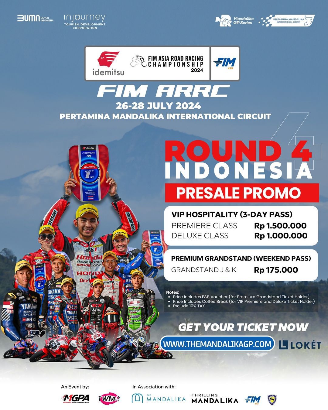 Upgrade Tiket Gratis dan Fasilitas Baru di ARRC Mandalika 2024!