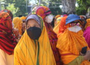 Busana Tradisional Rimpu Warnai Pendaftaran Iqbal-Indah di KPUD NTB