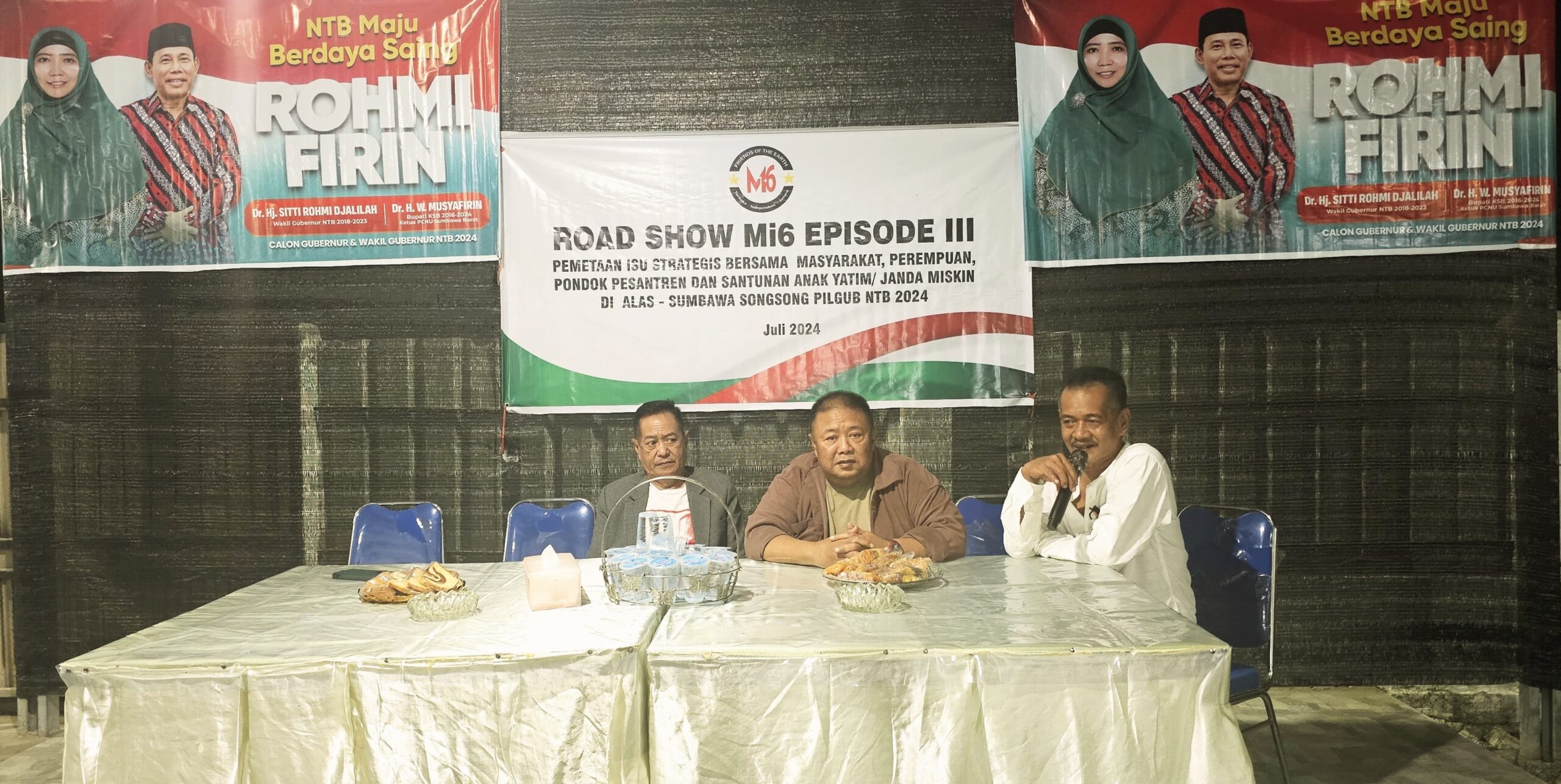 Roadshow Mi6 di Kecamatan Alas: Menggali Isu Strategis Menjelang Pilgub NTB 2024