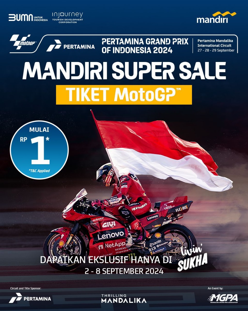 Tiket MotoGP Mandalika 2024: Promo Spesial Menanti!