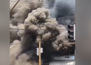 Diduga Korsleting Listrik Sebabkan 4 Ruko di Gerung Hangus Terbakar