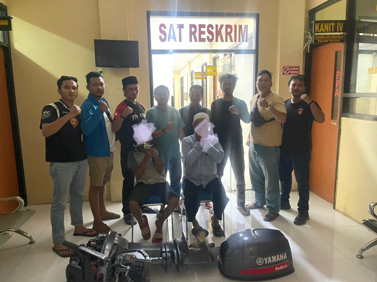 Dua Penadah Pencurian Mesin Tempel Ditangkap di Lombok Timur