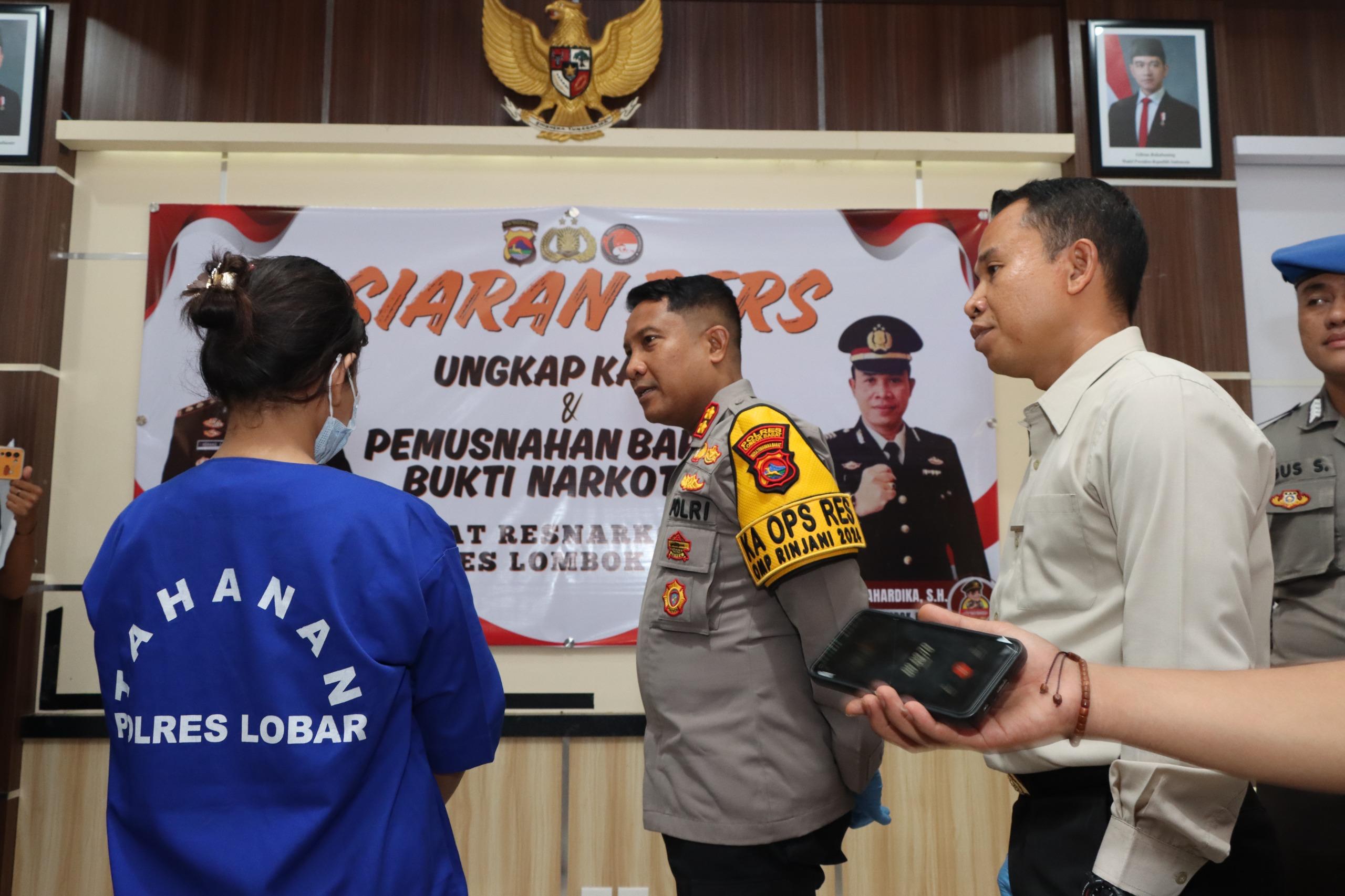 Polres Lombok Barat Ungkap Jaringan Narkotika Lintas Provinsi