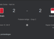 Indonesia Tahan Bahrain 2-2 dalam Kualifikasi Piala Dunia 2026