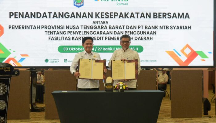 Inovasi Keuangan NTB: Penandatanganan MoU Kartu Kredit Pemerintah Daerah