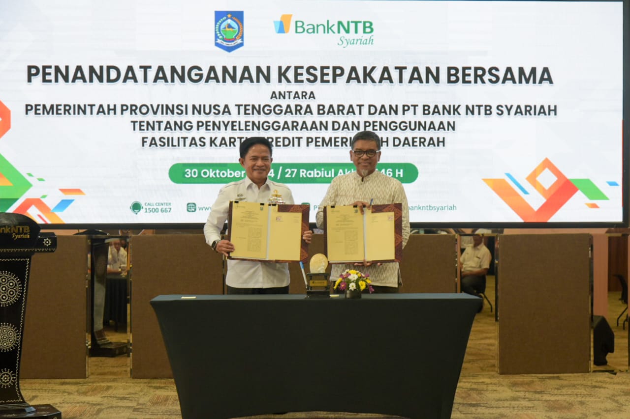 Inovasi Keuangan NTB: Penandatanganan MoU Kartu Kredit Pemerintah Daerah