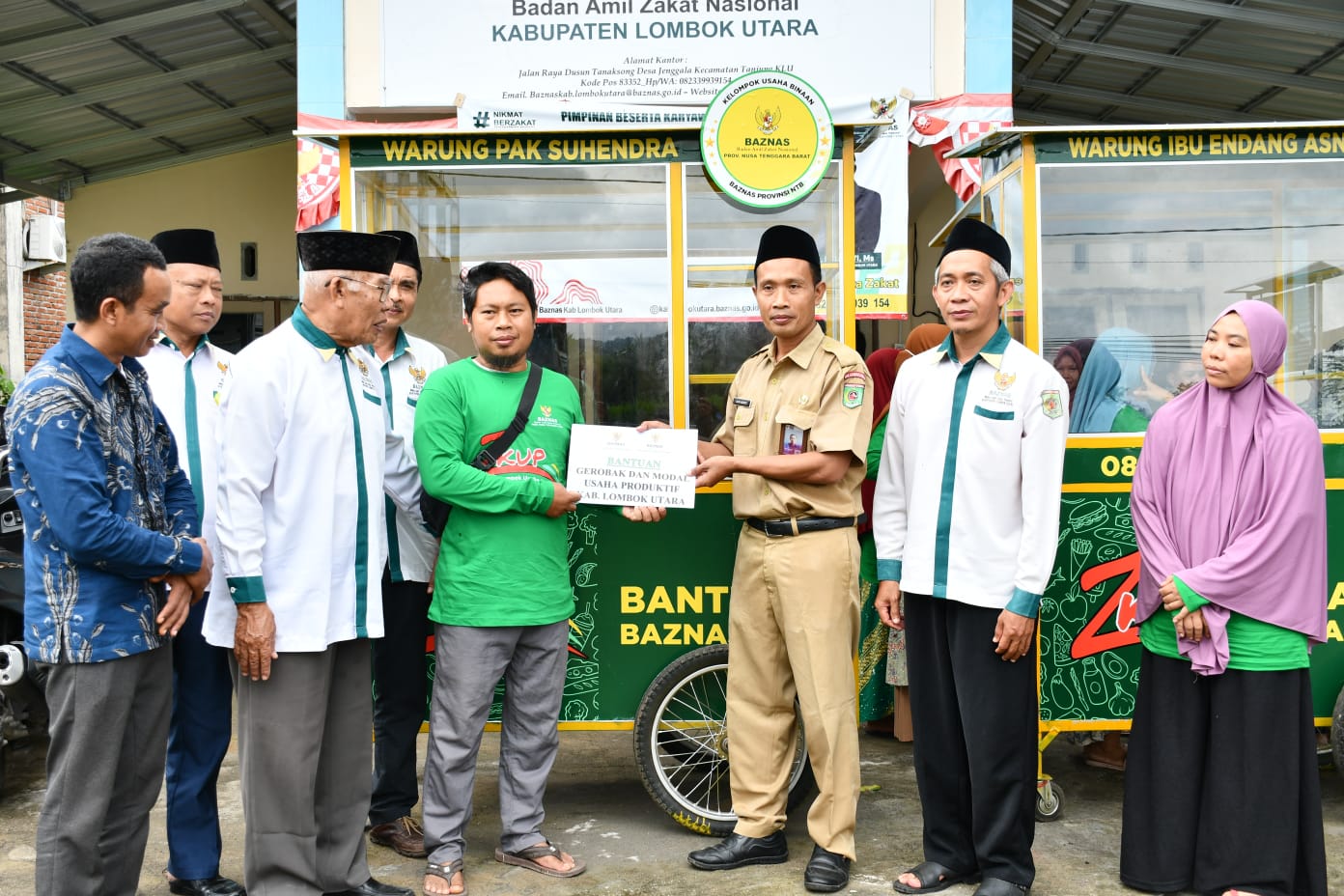 BAZNAS KLU Luncurkan Gerobak Produktif untuk Usaha Kecil