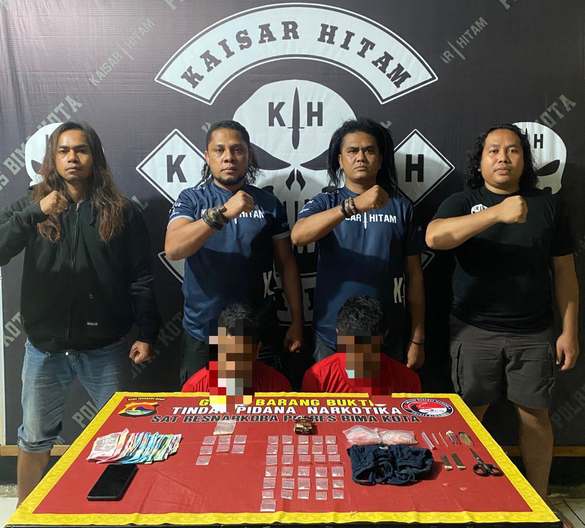 Tim Kaisar Hitam Gulung Dua Pengedar Sabu di Kota Bima
