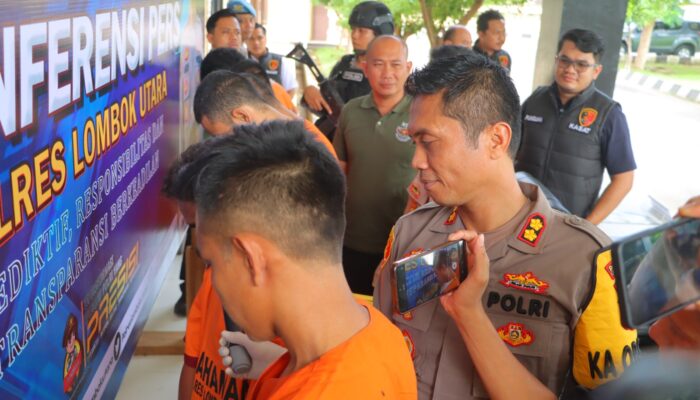 Polres Lombok Utara Ungkap Dua Kasus Kriminal Besar