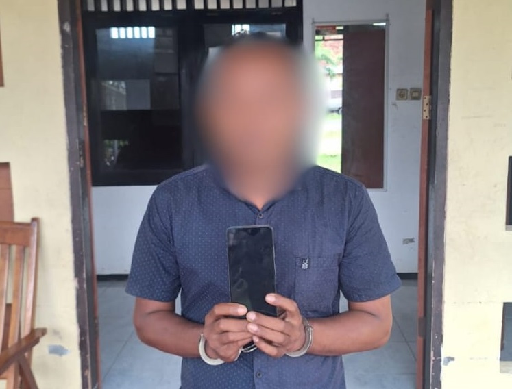 Pria Asal Sandubaya Diamankan Polsek Mataram Usai Curi Dua Handphone di Selagalas