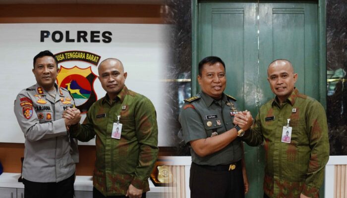 Kalapas Lombok Barat Perkuat Sinergi dengan Polres dan Kodim