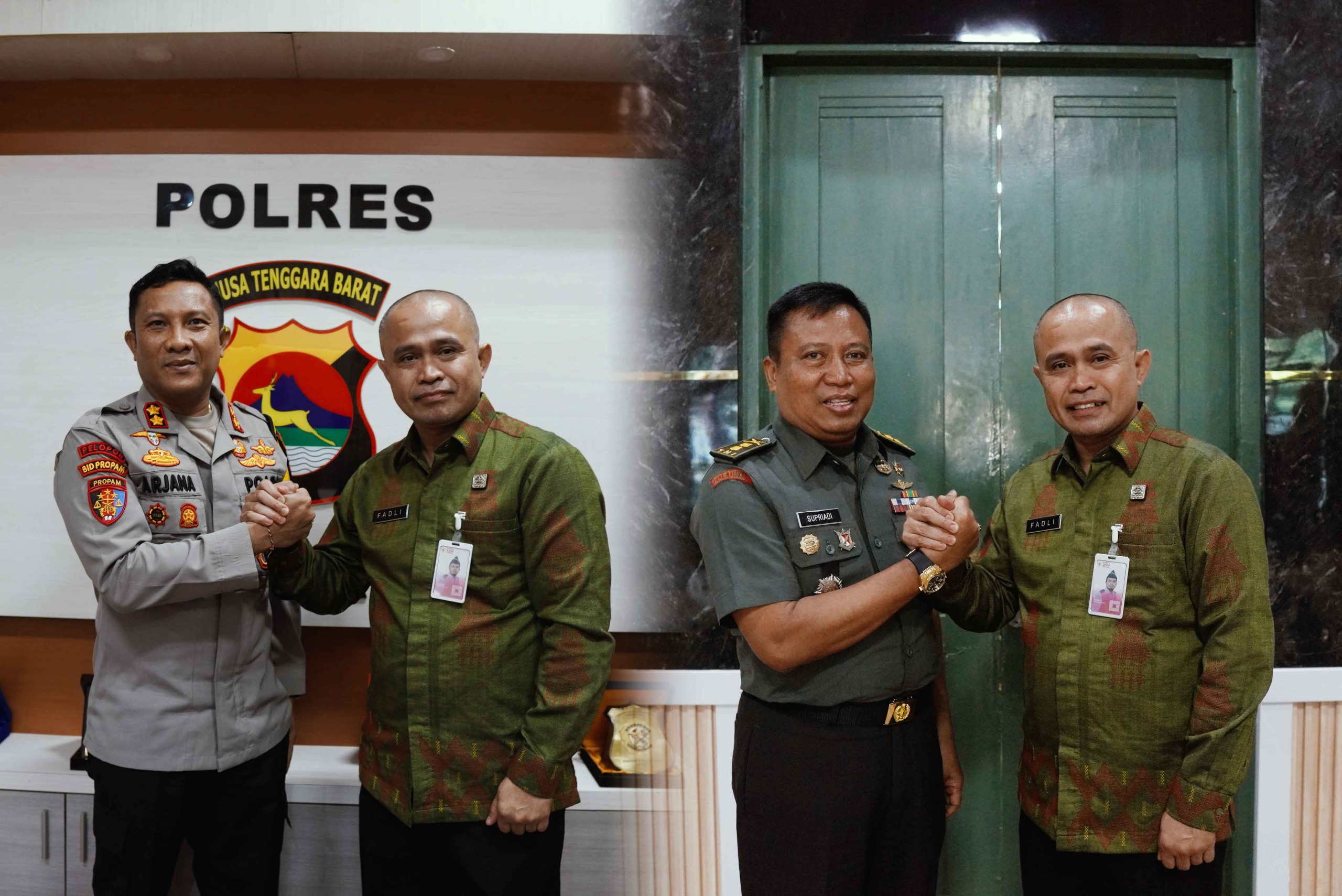 Kalapas Lombok Barat Perkuat Sinergi dengan Polres dan Kodim