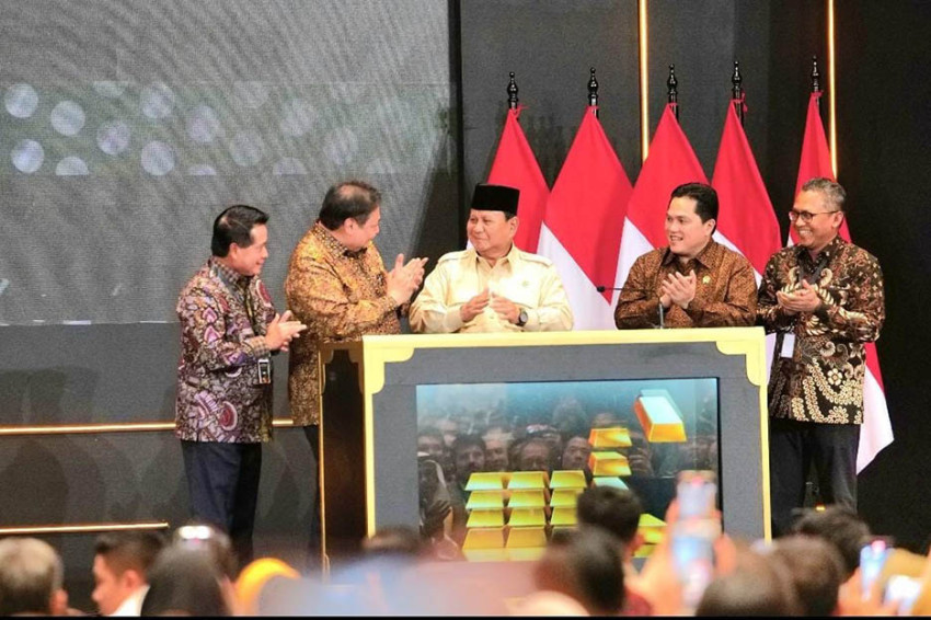 Presiden Prabowo Resmikan Bank Bulion Pertama di Indonesia
