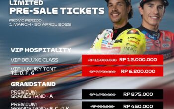 Presale-1 MotoGP 2025 Mandalika Resmi Dibuka, Ini Harga dan Cara Dapatkan Tiketnya!