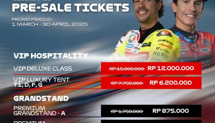Presale-1 MotoGP 2025 Mandalika Resmi Dibuka, Ini Harga dan Cara Dapatkan Tiketnya!