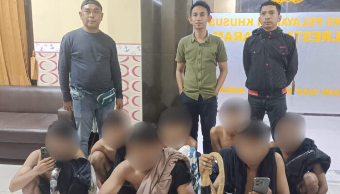 22 Remaja Diamankan Akibat Perang Sarung Diamankan Polresta Mataram