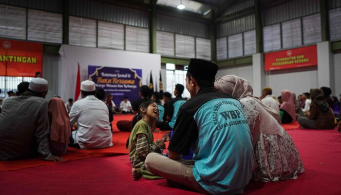 Lapas Lombok Barat Gelar Bukber Haru Bersama Keluarga Warga Binaan