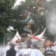 Jelang Nyepi, Kreativitas Ogoh-Ogoh Warnai Jalanan Mataram