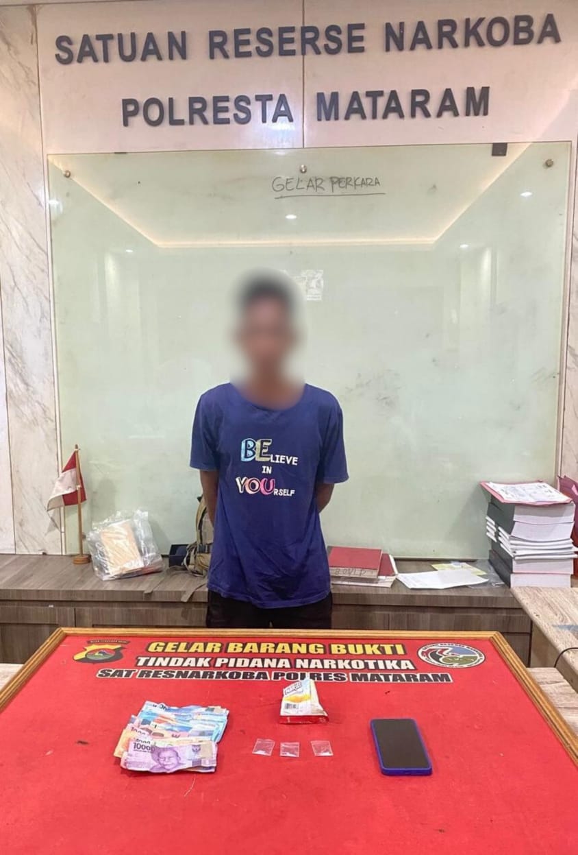 Pengedar Sabu di Cakranegara Diciduk Polresta Mataram