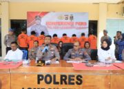 Polres Lombok Tengah Bongkar 11 Kasus, 9 Tersangka Diamankan