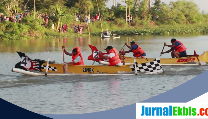Sampan Ngebut! Sungai Geleger Jadi Arena Balap Paling Seru di Lombok