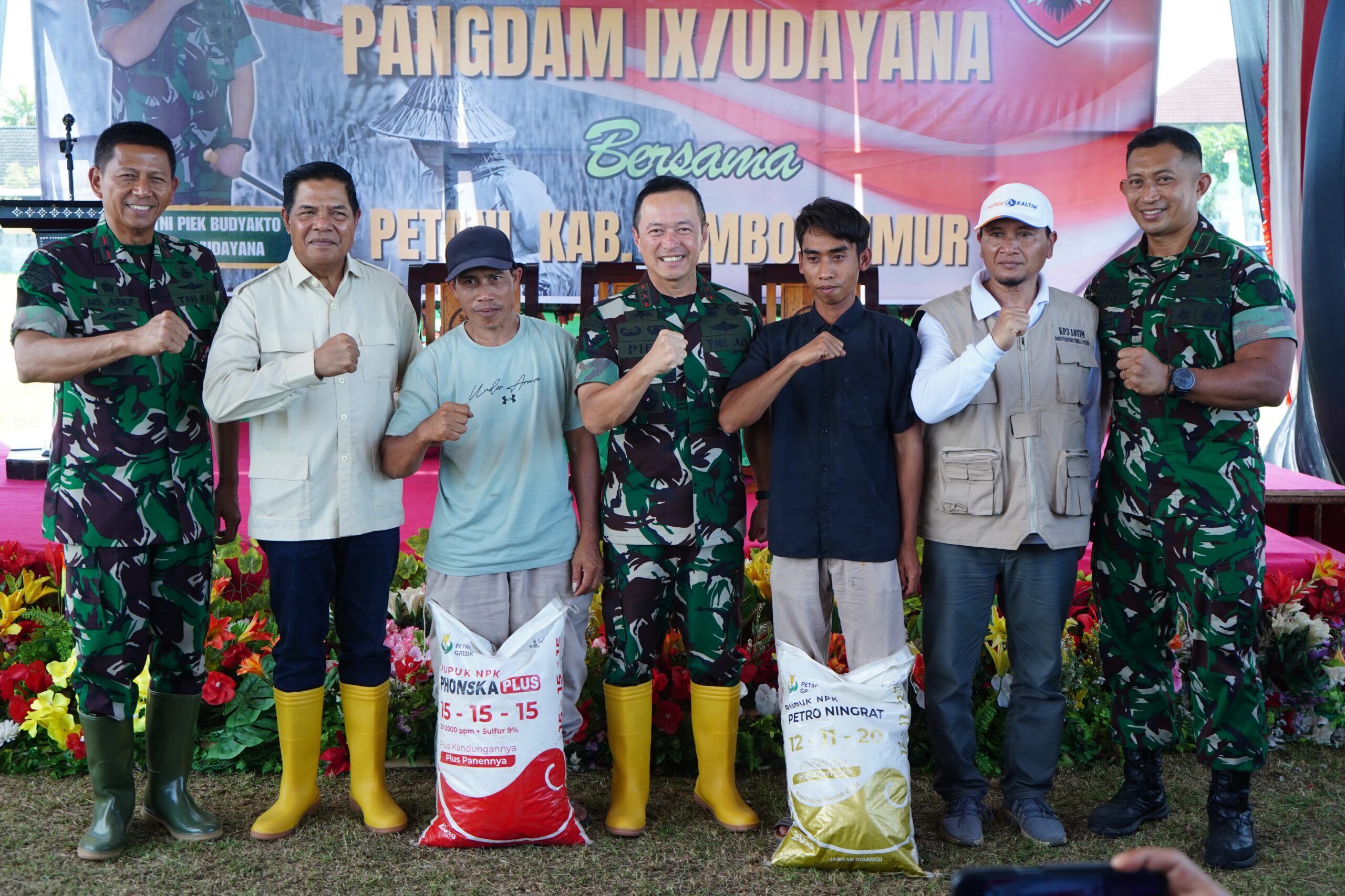 Pangdam IX/Udayana Hadiri Panen Raya di Lombok Timur, TNI Siap Dukung Ketahanan Pangan