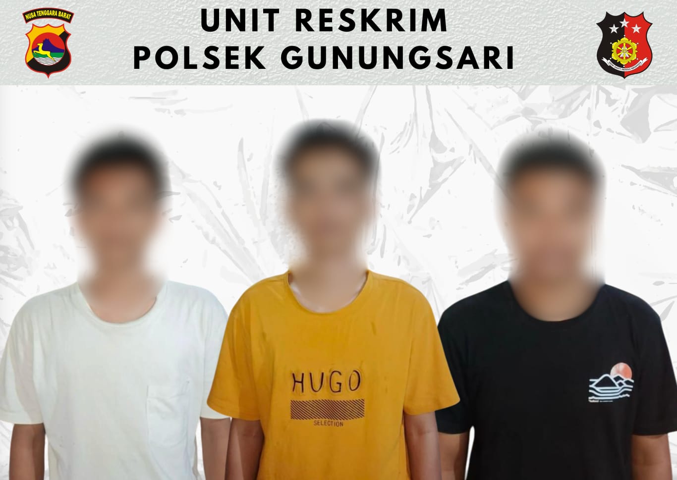 Pengeroyokan di Gunungsari Terungkap, 3 Pemuda Lombok Tengah Diciduk