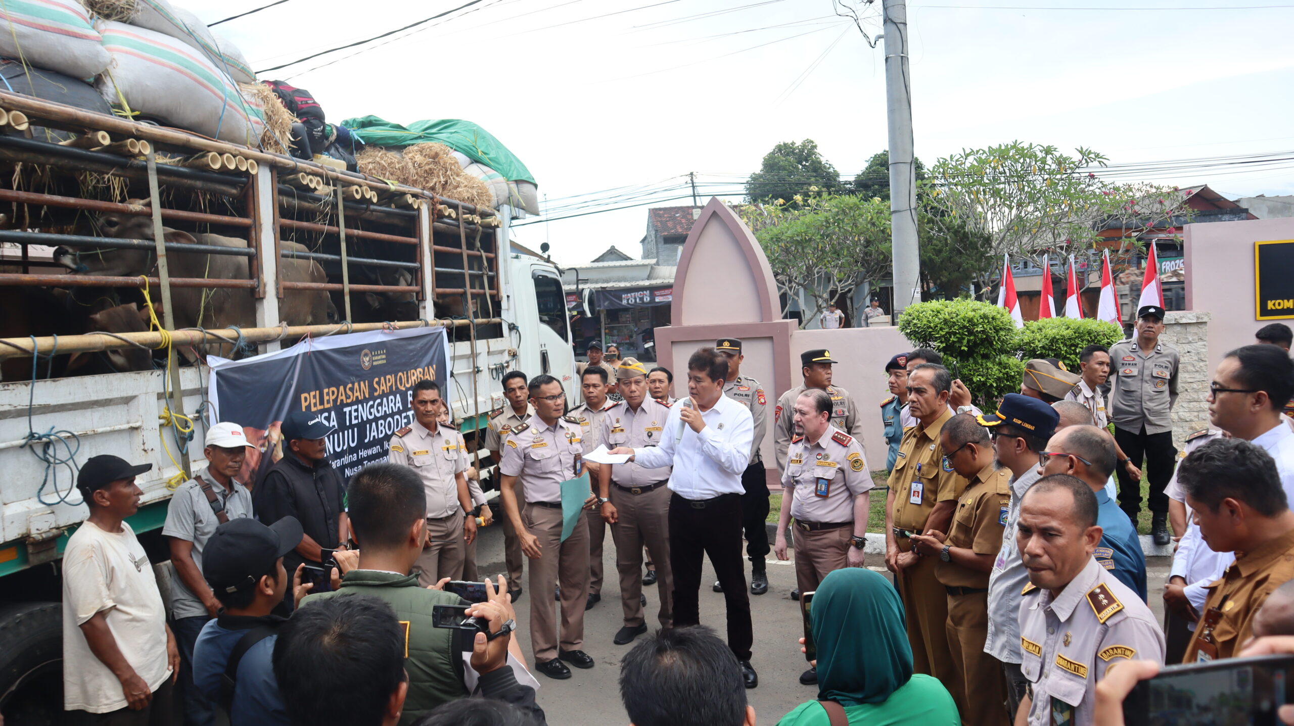 Barantin Sidak Pelabuhan Lembar, Pastikan Sapi Kurban Sehat