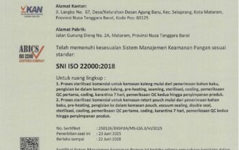 BKPD NTB Raih ISO 22000:2018, IKM Siap Tembus Pasar Ekspor