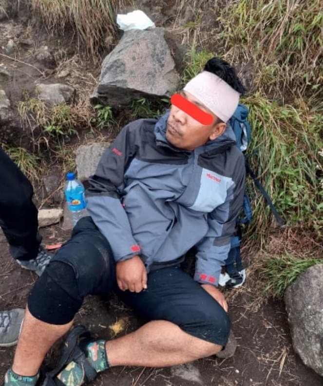 Pendaki Malaysia Terpeleset di Rinjani, Selamat dan Sudah Pulih