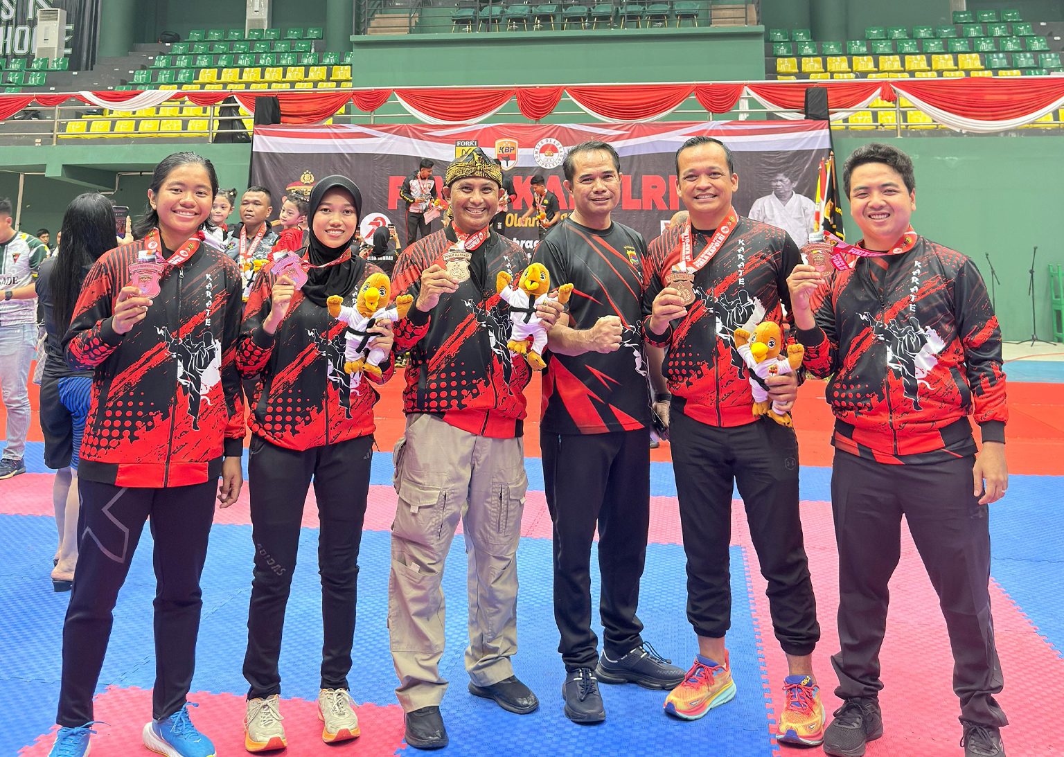 Tim Karate Polda NTB Sabet 5 Perunggu di Piala Kapolri 2025