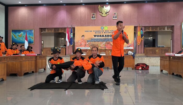 Basarnas Mataram bersama DPR RI Latih Warga Untuk Tanggap Darurat SAR