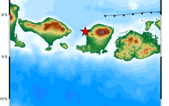 Gempa Bumi M 4.5 Guncang Lombok Utara