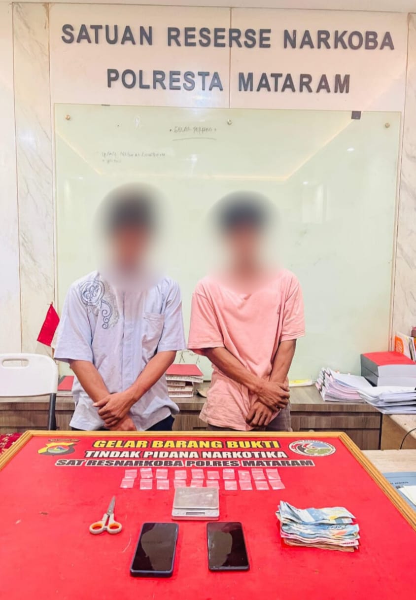 Dua Pria Dibekuk Saat Transaksi Sabu di Narmada, Polisi Temukan 20 Poket Siap Edar