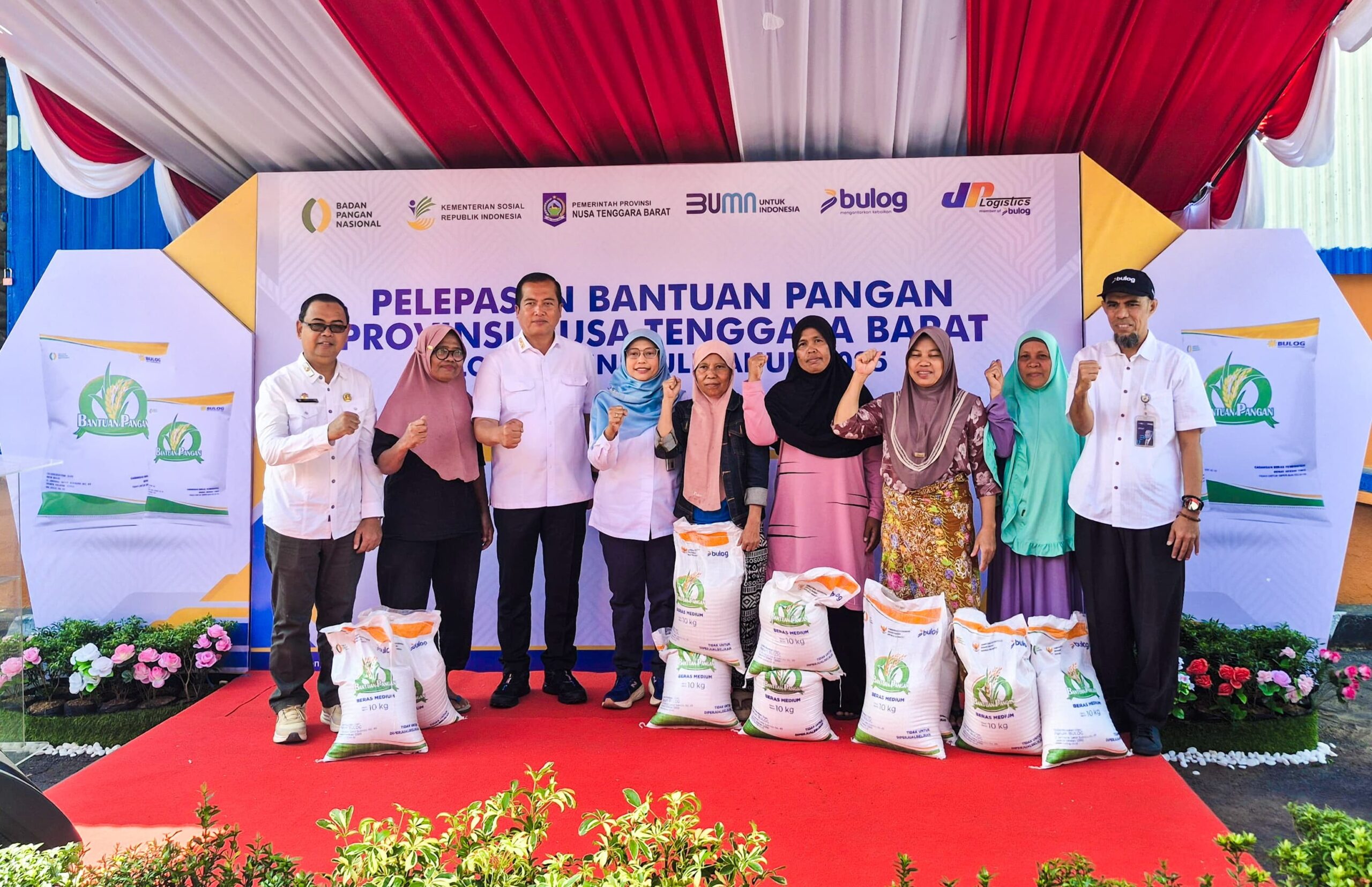 Gubernur NTB Lepas Bantuan Pangan untuk 511 Ribu Warga
