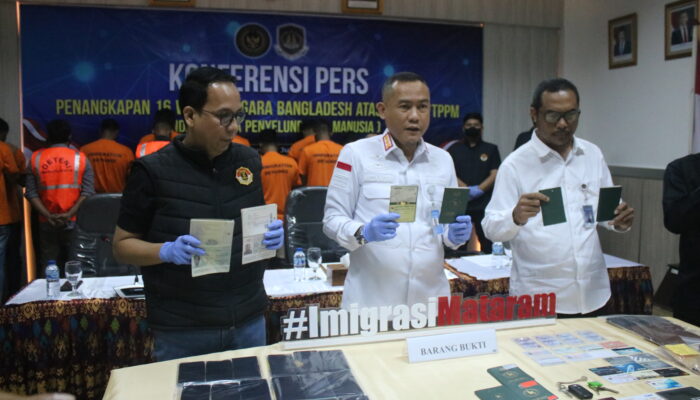 Imigrasi Mataram Gagalkan Sindikat Penyelundup Manusia ke Australia, 16 WN Bangladesh Diamankan