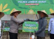 Polres Lombok Barat Tanam Jagung Bareng Ponpes, Dukung Ketahanan Pangan Nasional