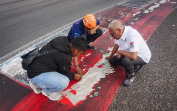 Mandalika Cat Ulang Kerbs Jelang MotoGP 2025