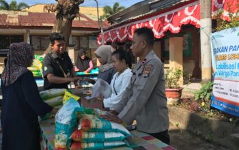 Polres Lombok Barat dan Bulog Gelar Gerakan Pangan Murah, Beras 5 Kg Hanya Rp58 Ribu