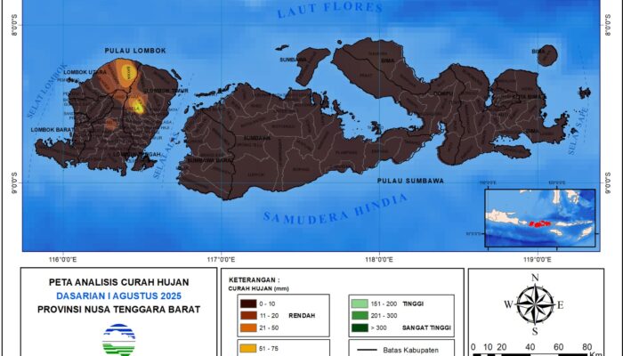 Puncak Musim Kemarau, BMKG NTB Peringatkan Potensi Kekeringan Ekstrem di Sumbawa dan Bima