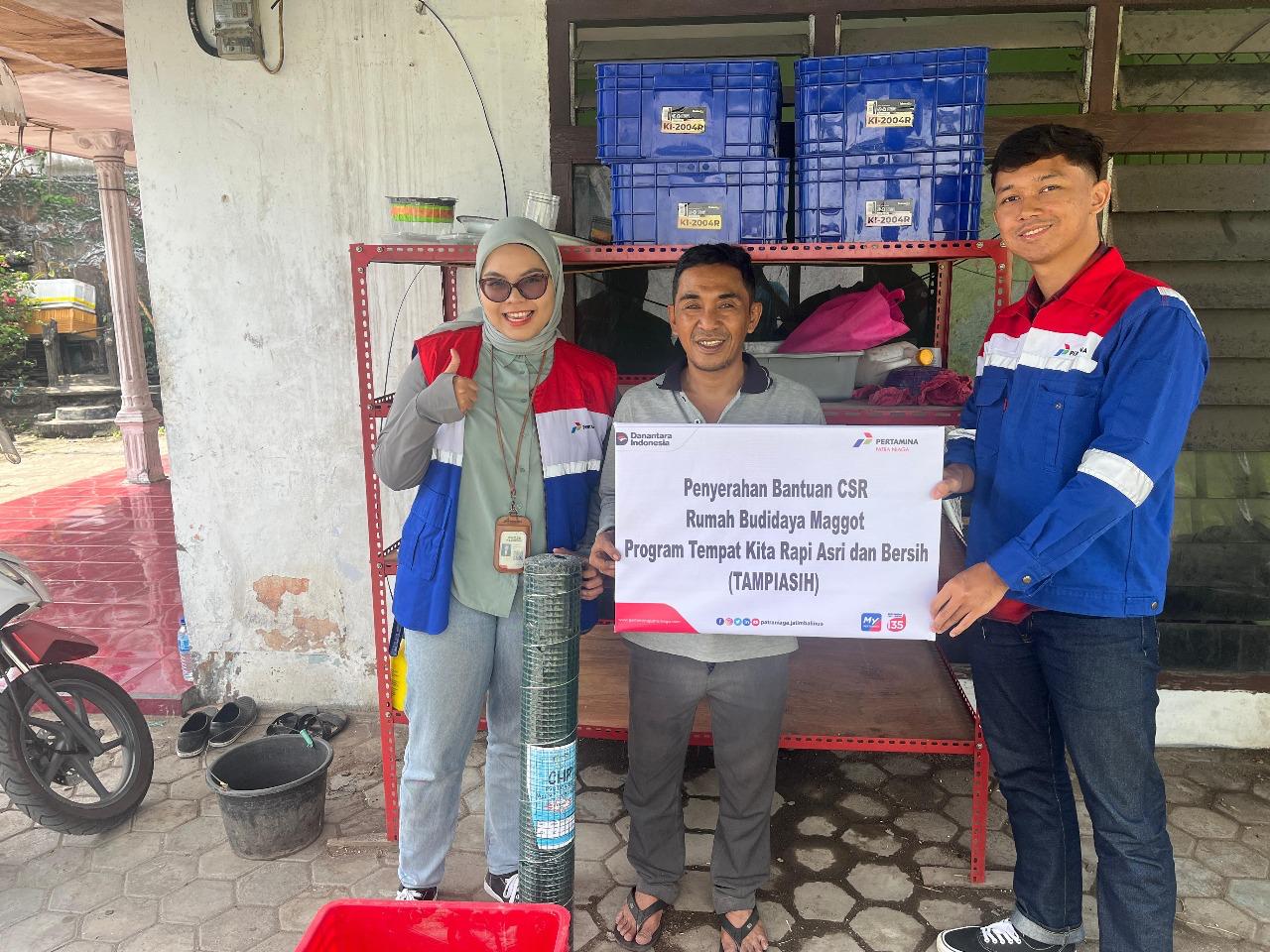 Dorong Ekonomi Warga, Pertamina Kembangkan Budidaya Maggot